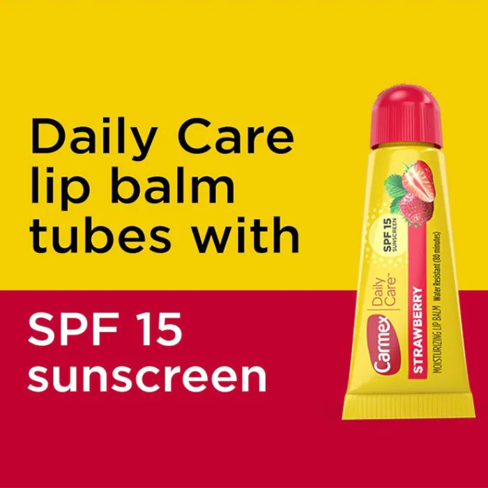Carmex Moisturizing Lip Balm Strawberry 3Pc Set - trio