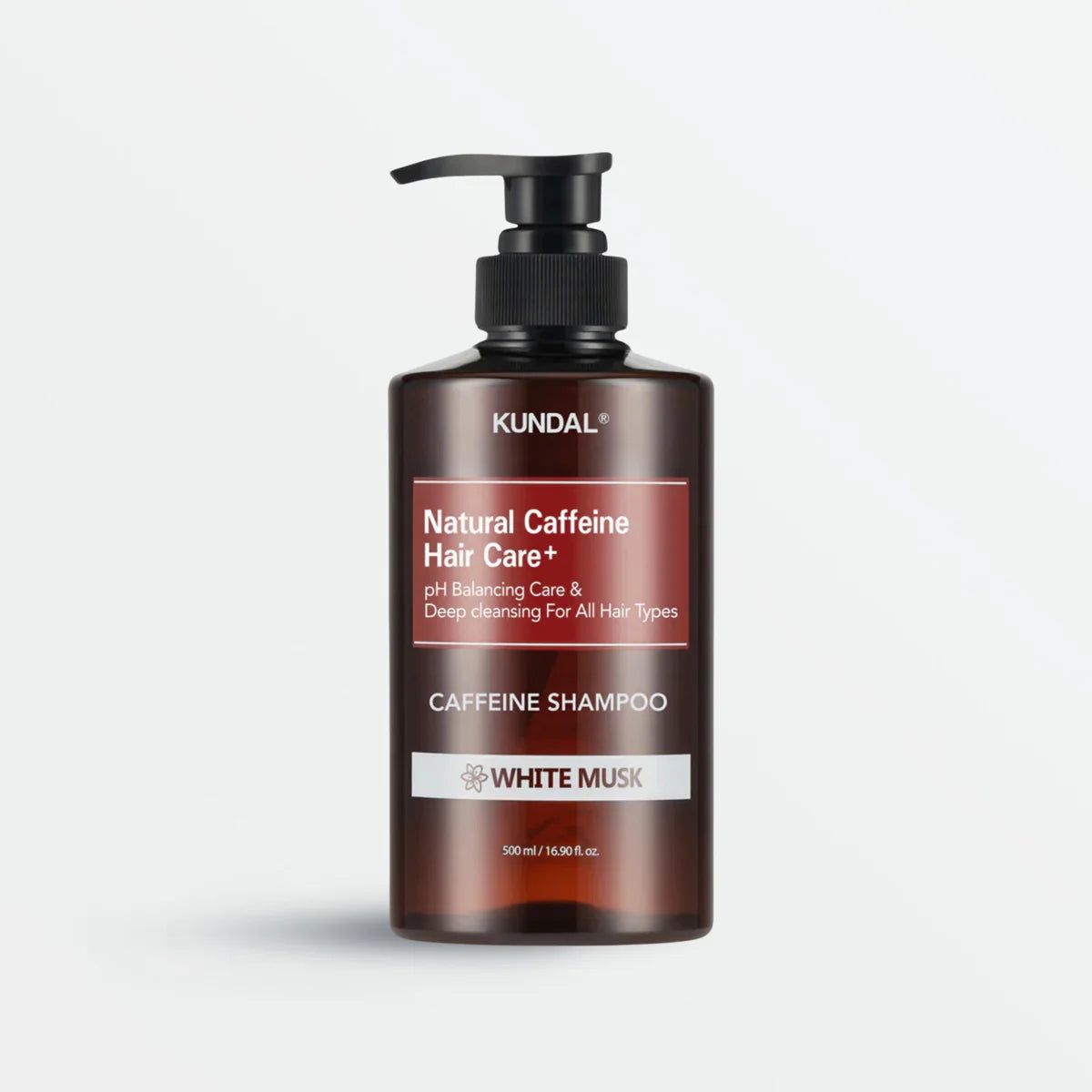 Kundal Caffeine Shampoo 500ML - White Musk