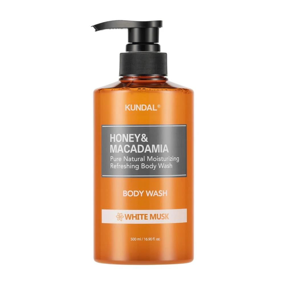 KUNDAL Honey & Macadamia Pure Body Wash - 500ml - White Musk