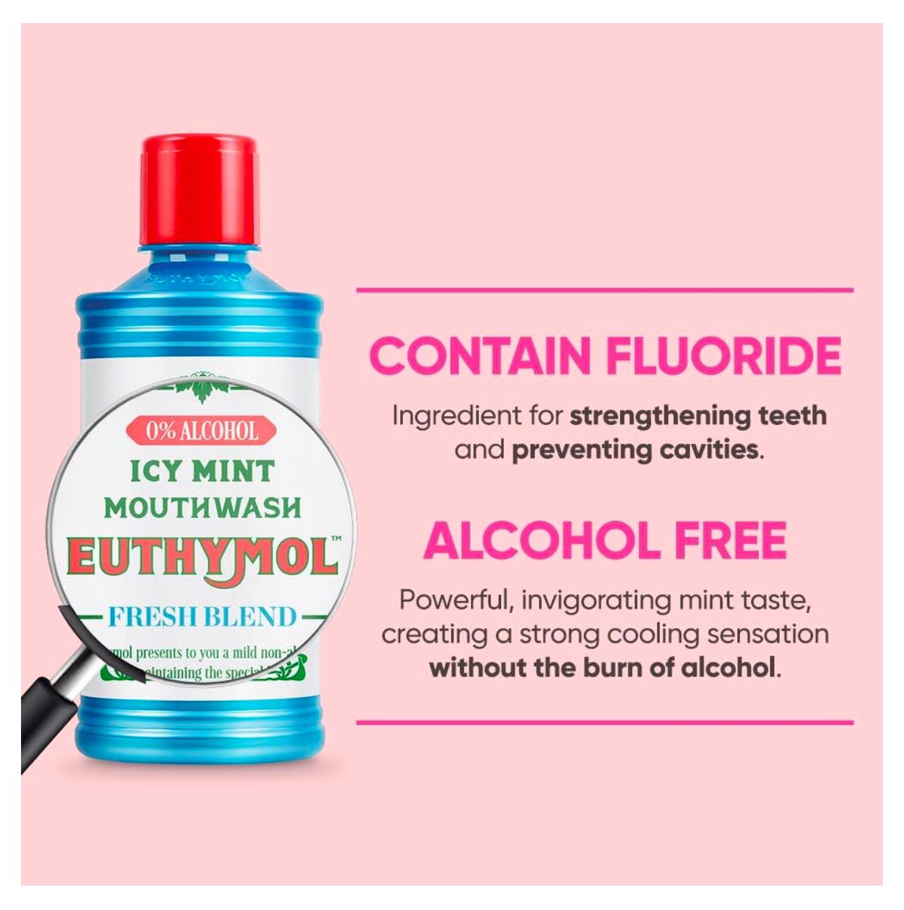 Euthymol Mouthwash ICY Mint 500ml