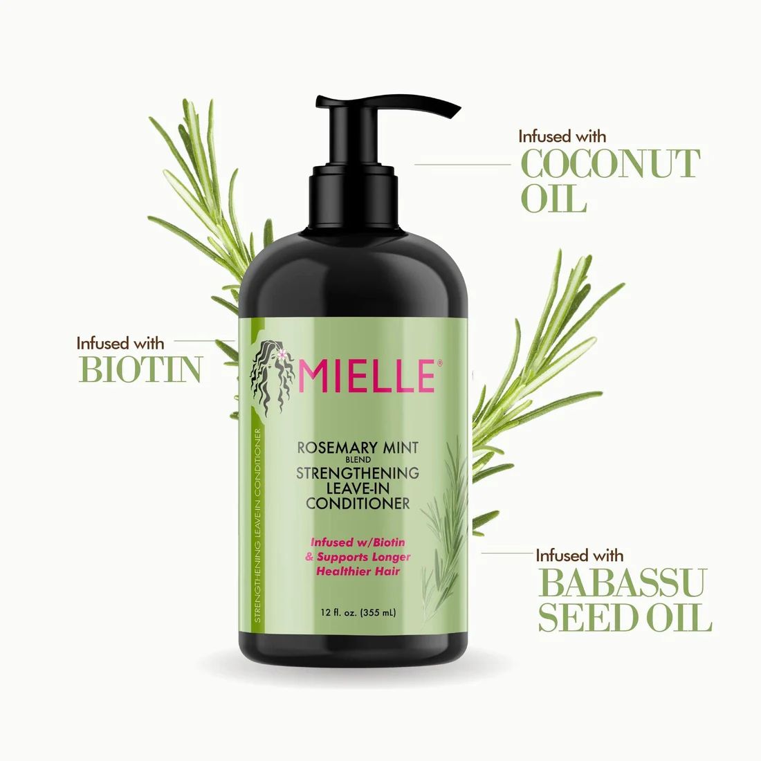 Mielle Rosemary Mint Strengthening Leave In Conditioner (355 Ml)