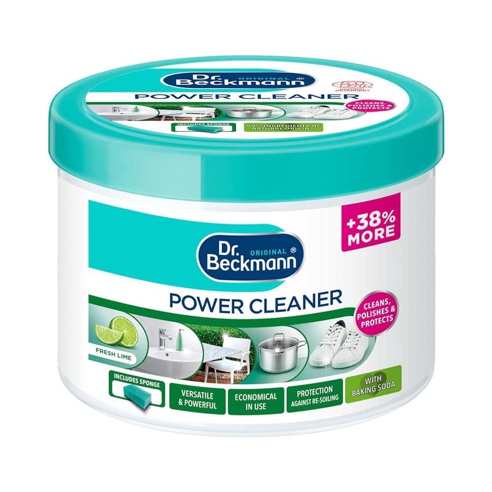 Dr. Beckmann Power Cleaner With Sponge Cleans Polishes & Protects – 550g