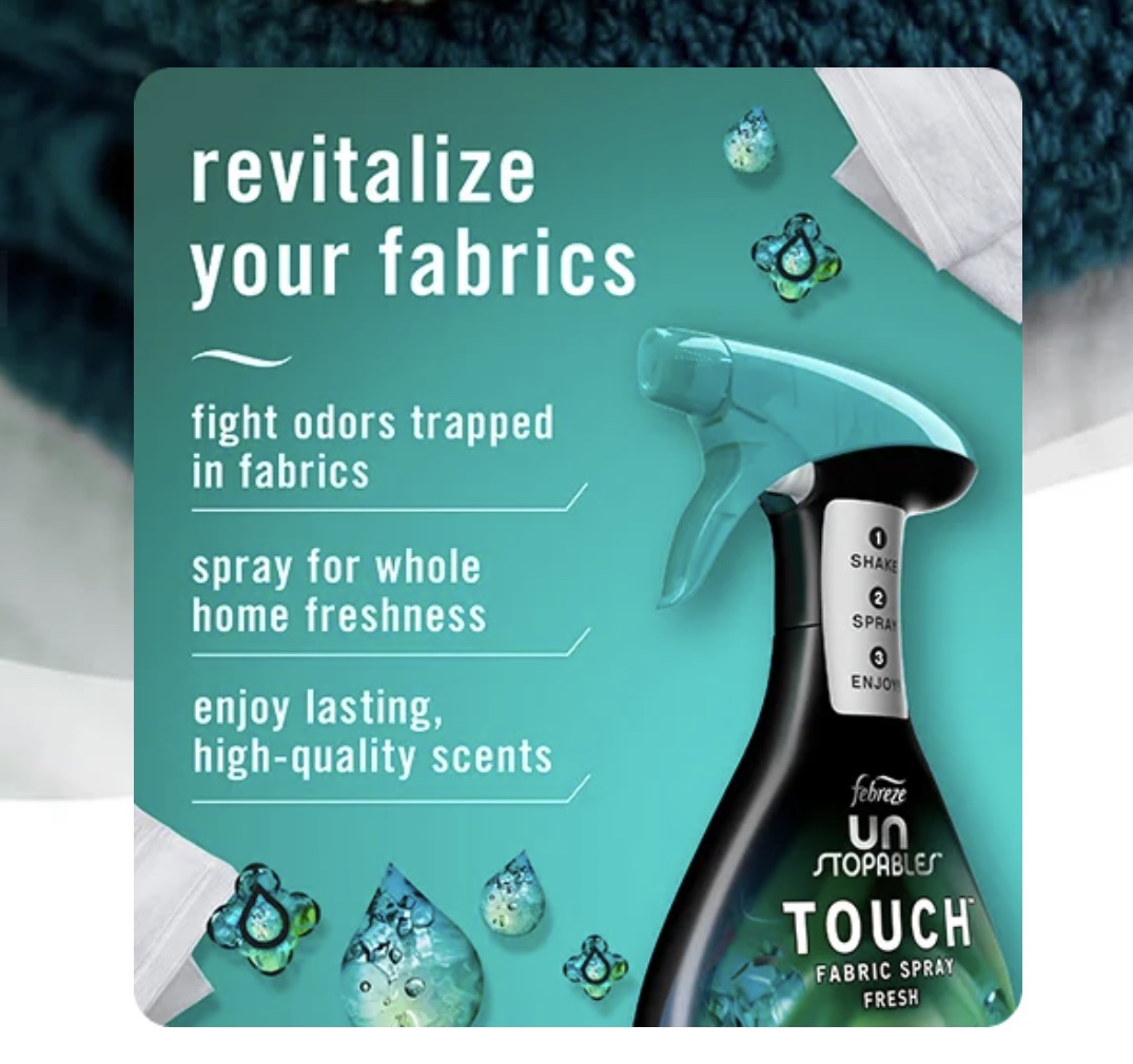 Febreze Fabric Freshener Spray - unstoppable