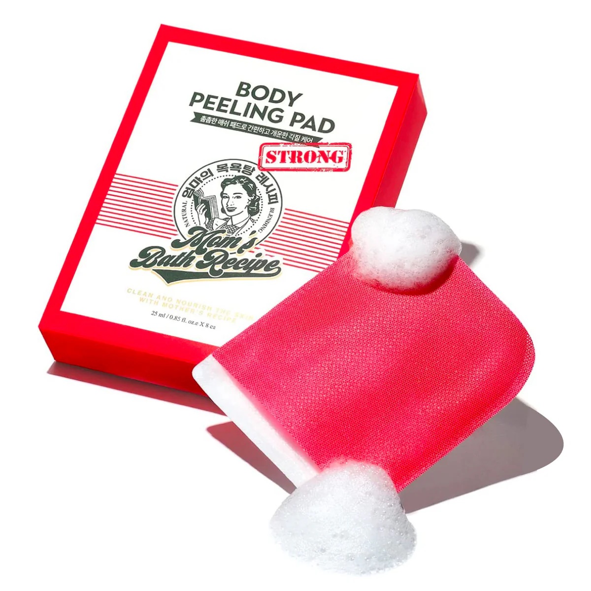 Mom's Bath Recipe - Body Peeling Pad - Strong Care - Pack of 8