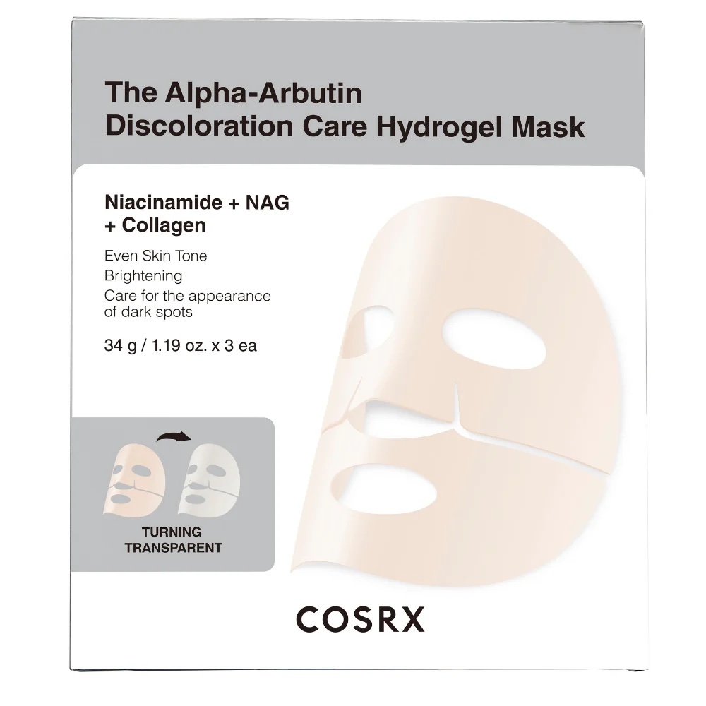 COSRX THE ALPHA-ARBUTIN DISCOLORATION CARE HYDROGEL MASK_3EA - Pack
