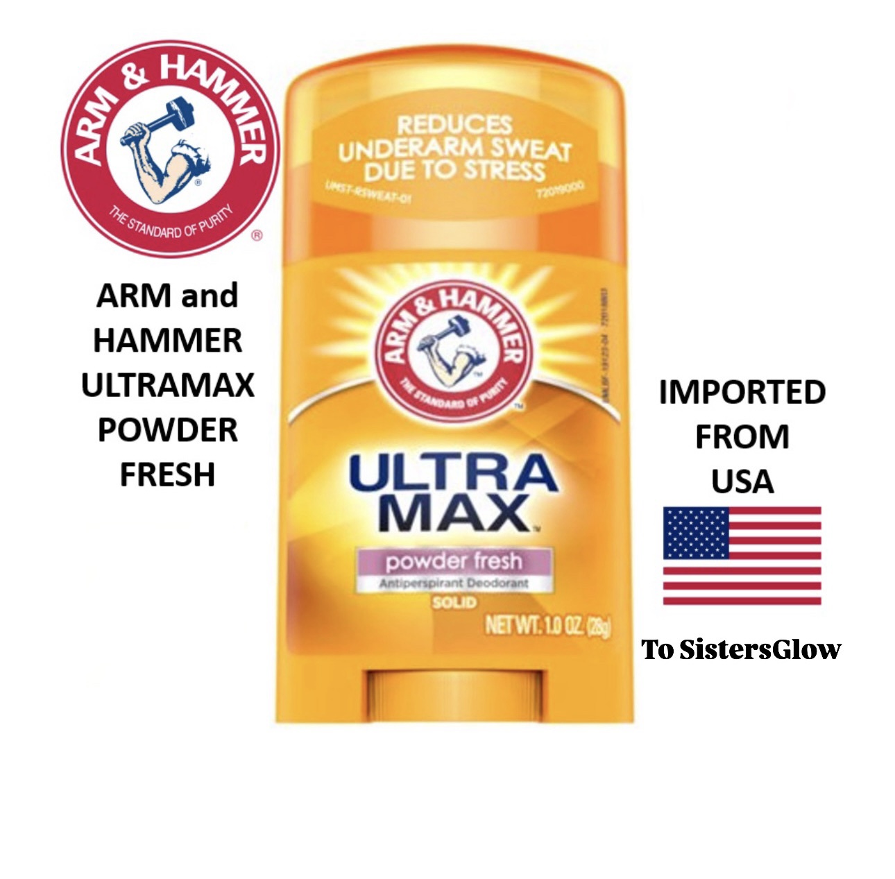 ARM & HAMMER ULTRA MAX ANTIPERSPIRANT DEODORANT- POWDER FRESH
