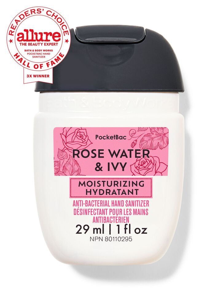 BATH & BODY WORKS MOISTURIZING HAND SANITIZER- ROSE WATER & IVY