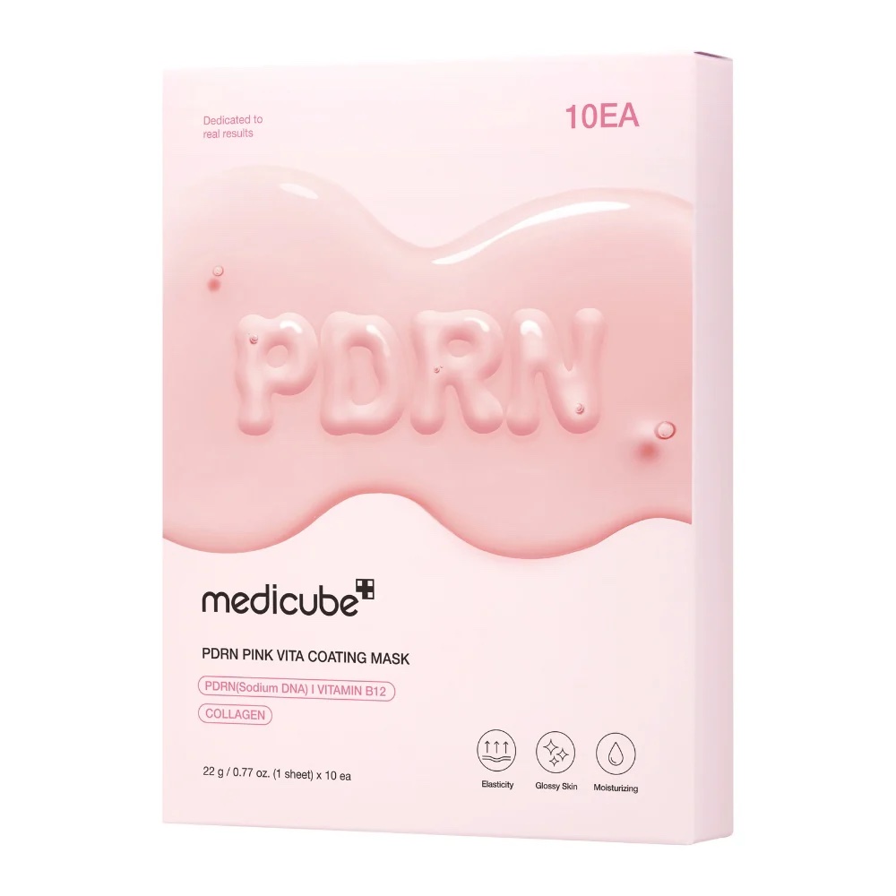 MEDICUBE PDRN PINK VITA COATING MASK - 10 MASKS