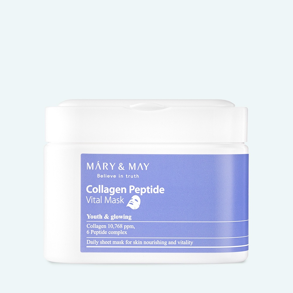 MARY & MAY Collagen Peptide Vital Mask 30Pcs