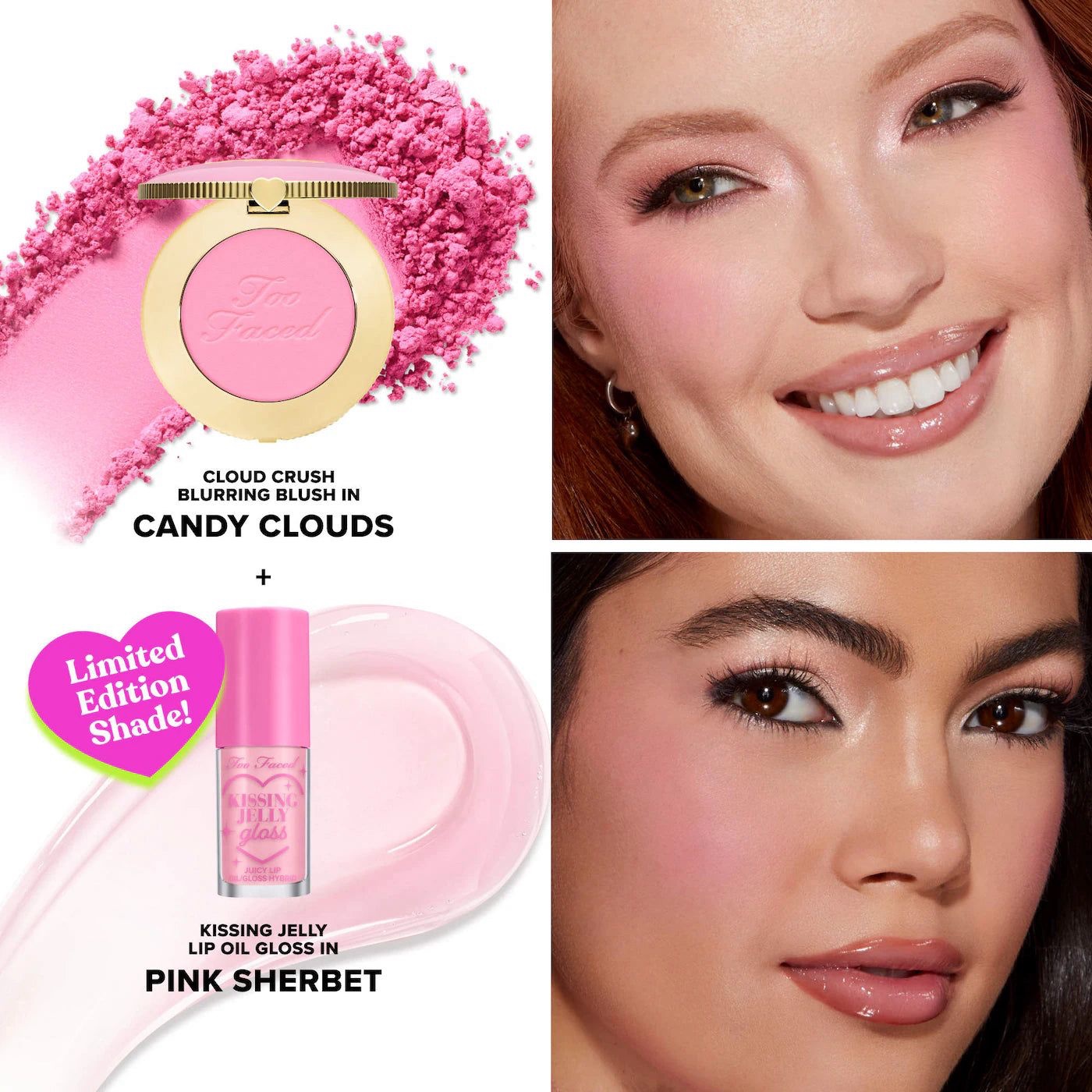 LIMITED EDITION TOO FACED DREAM - BLUSH & GLOSS
