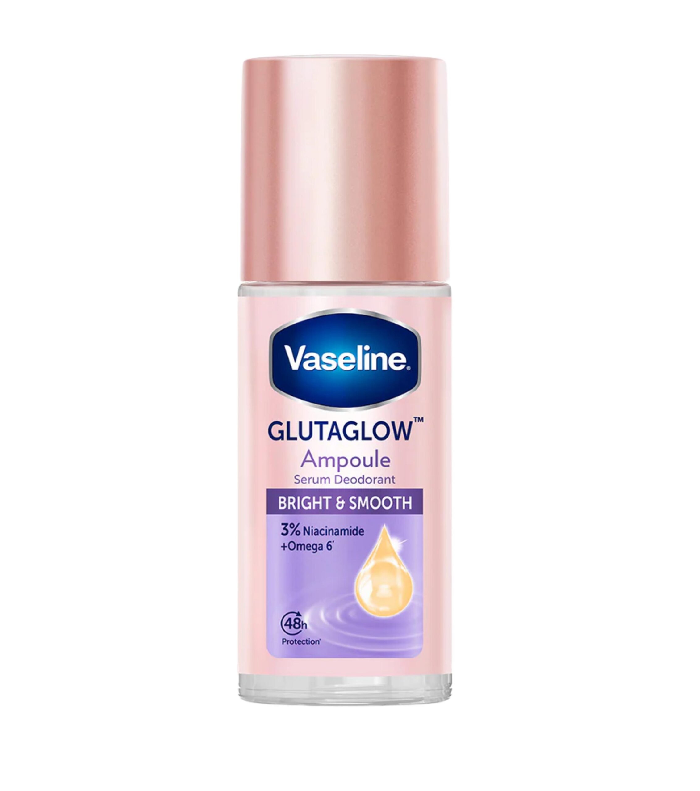 VASELINE GLUTAGLOW AMPOULE DEODORANT - bright and smooth