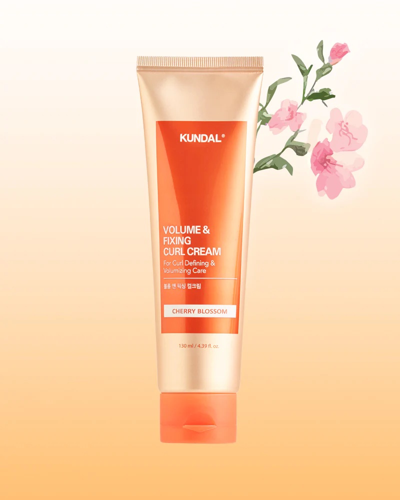 KUNDAL VOLUME & FIXING CURL CREAM - Cherry Blossom